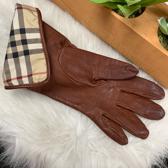 Burberry Accessories - Ladies Burberry Leather Gloves